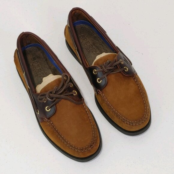 Sperry Authentic Original 2-Eye Boat Shoe Men's Size 9.5 NWOB Brown Buck - Picture 4 of 10